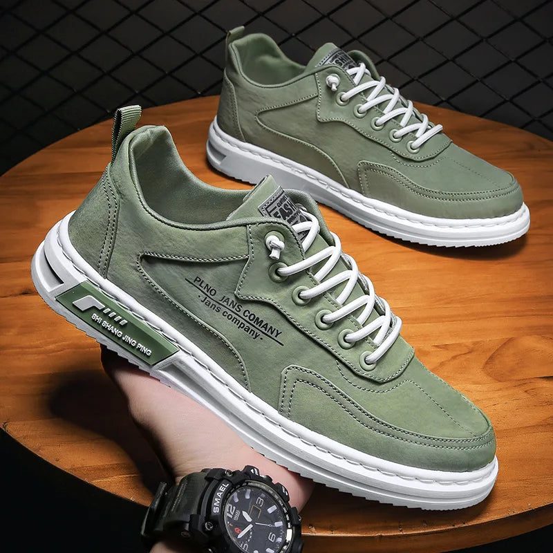 2025 Spring Men's New Canvas Shoes Trendy and Versatile Casual Sports Board Shoes Anti slip and Wear resistant Shoes for Men