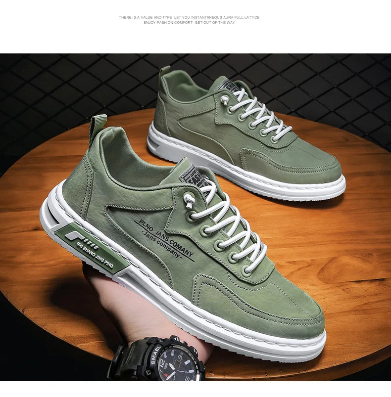 2025 Spring Men's New Canvas Shoes Trendy and Versatile Casual Sports Board Shoes Anti slip and Wear resistant Shoes for Men