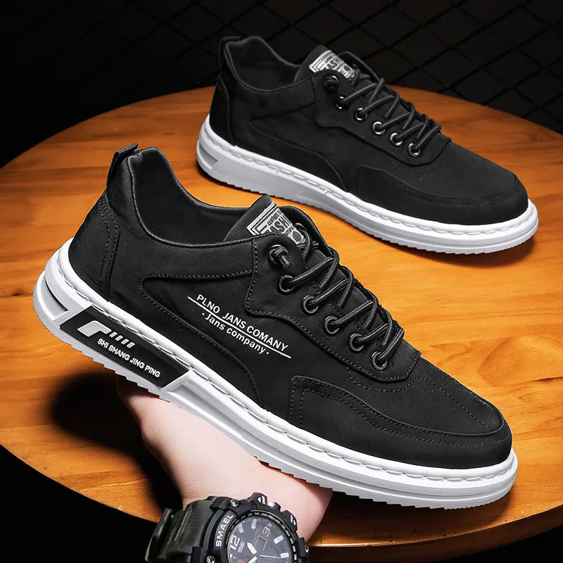 2025 Spring Men's New Canvas Shoes Trendy and Versatile Casual Sports Board Shoes Anti slip and Wear resistant Shoes for Men