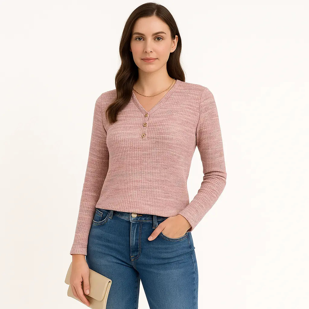 Sophisticated V-Neck Pullover
