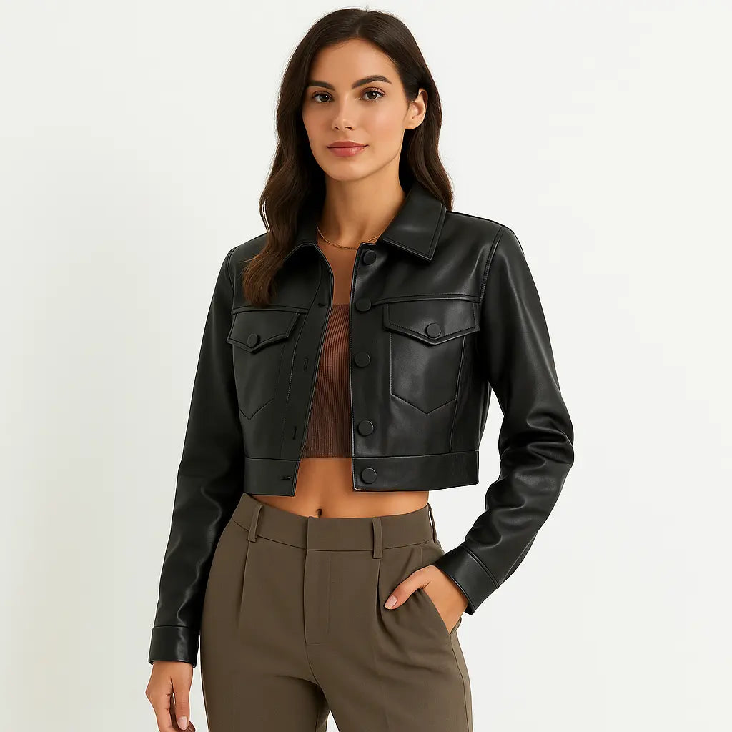 Fyga Blair | Faux Leather Jacket Women