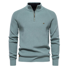 2023 New Autumn Cotton Zipper Cardigans for Men Fashion Casual Social Men Sweaters High Collar Warm Winter Knitted Sweater Men