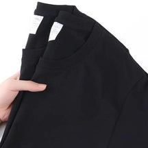 100% Cotton T-shirt Men Women Solid Color O Neck Short-sleeved Tops Summer Korean Loose Half-sleeve T Shirt Unisex M-4XL