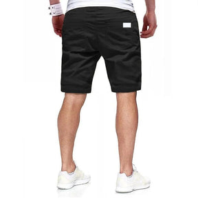NEW Summer loose straight leg pants men sports Woven shorts Solid color cargo pants men's beach Casual pants Training bottoms