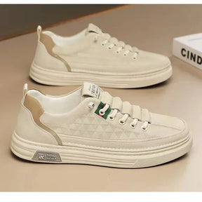 /2025/ White Leather Casual ShoesUpgrade your style with Men's Vulcanize Shoes*