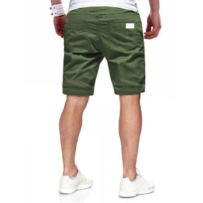 NEW Summer loose straight leg pants men sports Woven shorts Solid color cargo pants men's beach Casual pants Training bottoms