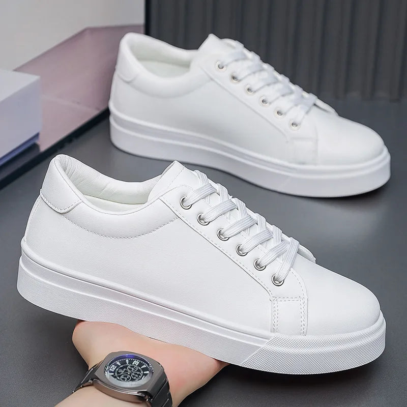 New Hot Selling Fashionable Men's Board Shoes Trendy White Shoes Student Sports  Leisure Shoes Versatile Men's Shoes