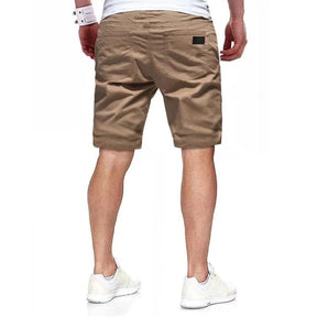 NEW Summer loose straight leg pants men sports Woven shorts Solid color cargo pants men's beach Casual pants Training bottoms