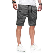 NEW Summer loose straight leg pants men sports Woven shorts Solid color cargo pants men's beach Casual pants Training bottoms