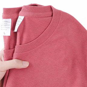 100% Cotton T-shirt Men Women Solid Color O Neck Short-sleeved Tops Summer Korean Loose Half-sleeve T Shirt Unisex M-4XL