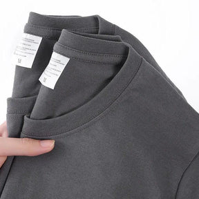 100% Cotton T-shirt Men Women Solid Color O Neck Short-sleeved Tops Summer Korean Loose Half-sleeve T Shirt Unisex M-4XL