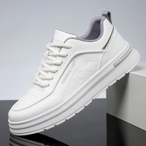 2025 Trendy Versatile Cloth Shoes Men's Spring New Breathable White Shoes Men's Sports and Leisure Board Shoes Trendy Shoes