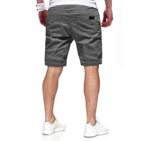 NEW Summer loose straight leg pants men sports Woven shorts Solid color cargo pants men's beach Casual pants Training bottoms